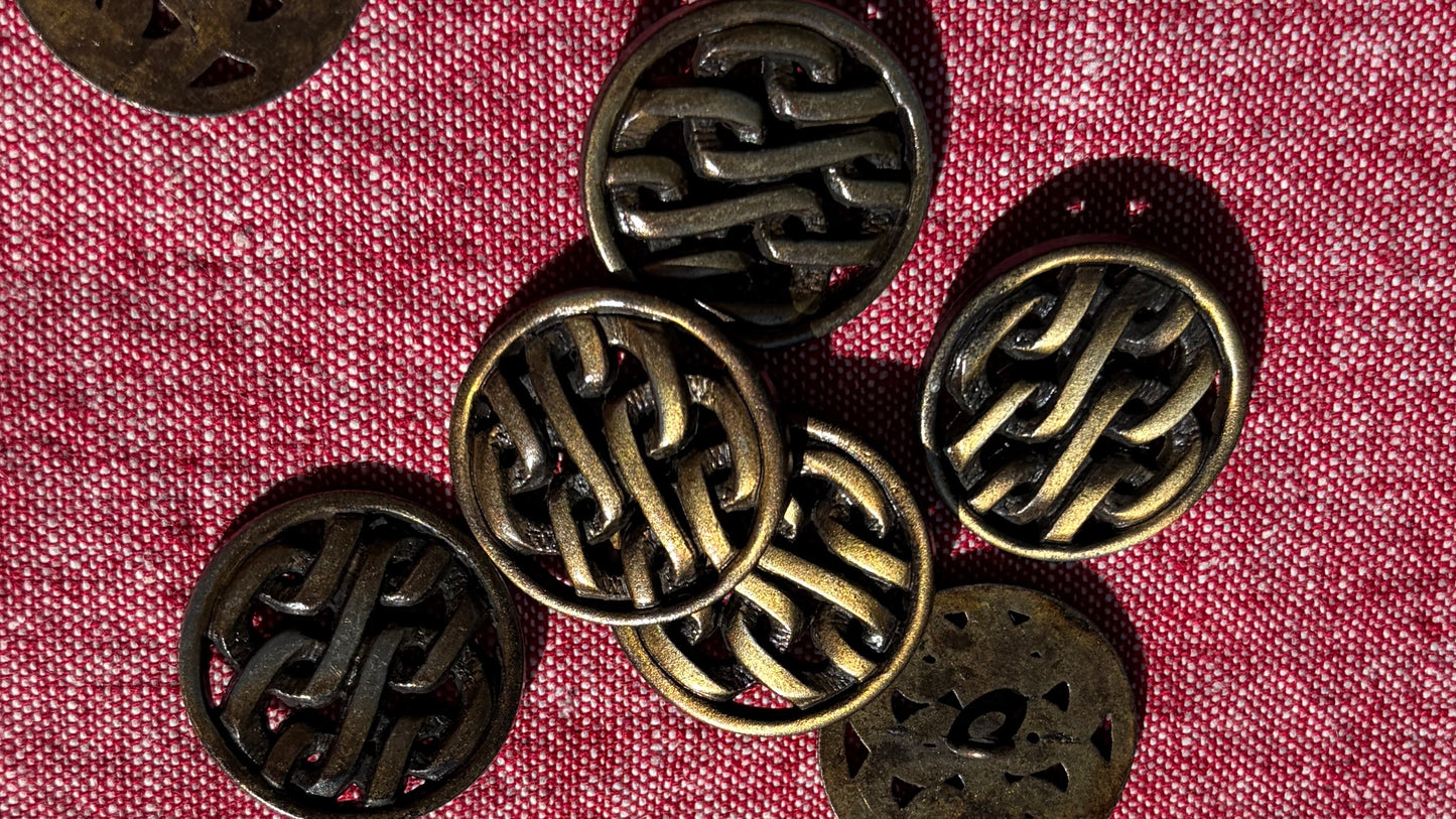 Bronze Shank Button with Links
