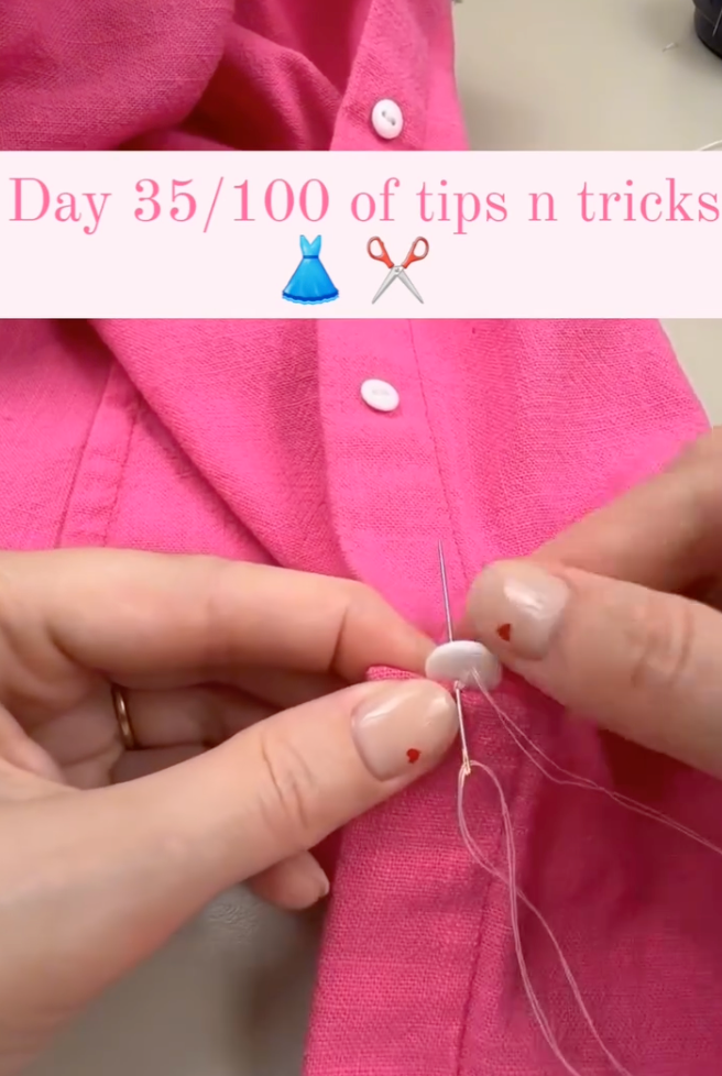 The Most Beautiful Way to Sew on a Button