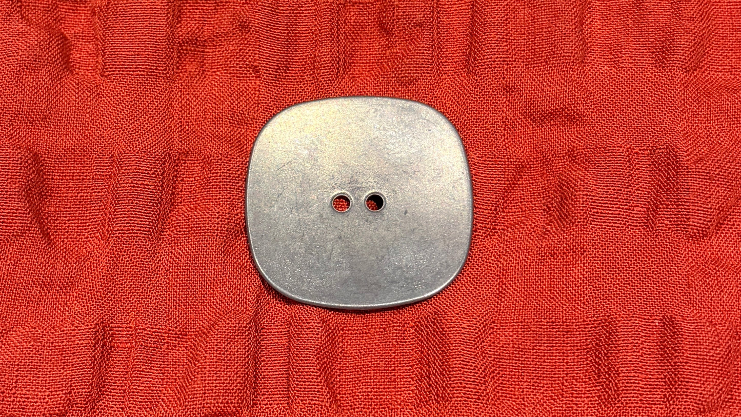 Large Square Metal Button