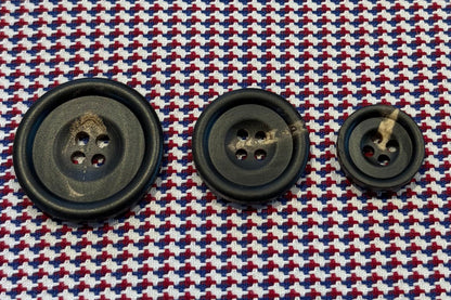 Natural Horn Button with Matte Finish (Three Sizes)