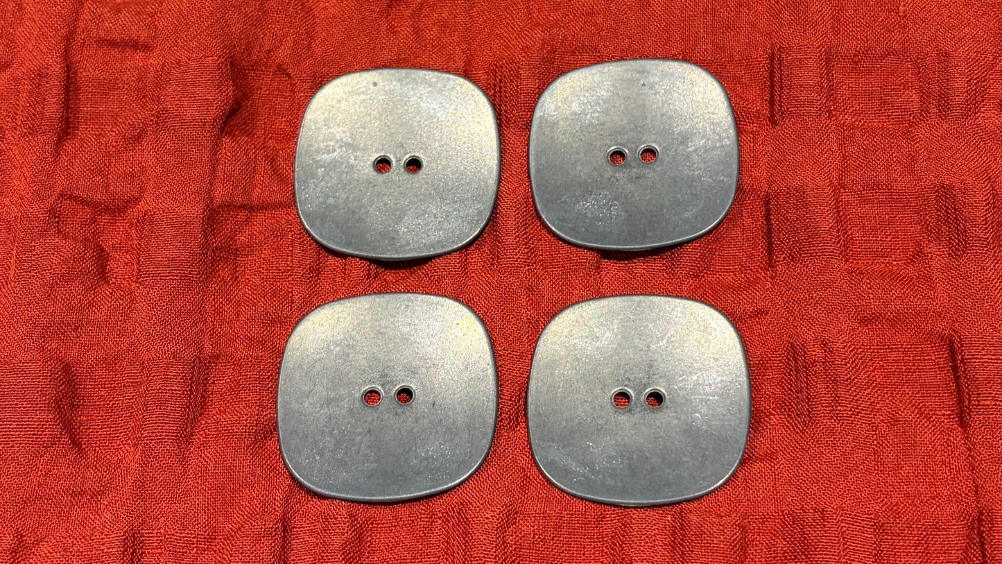 Large Square Metal Button