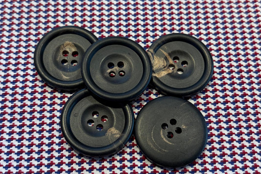 Natural Horn Button with Matte Finish (Three Sizes)