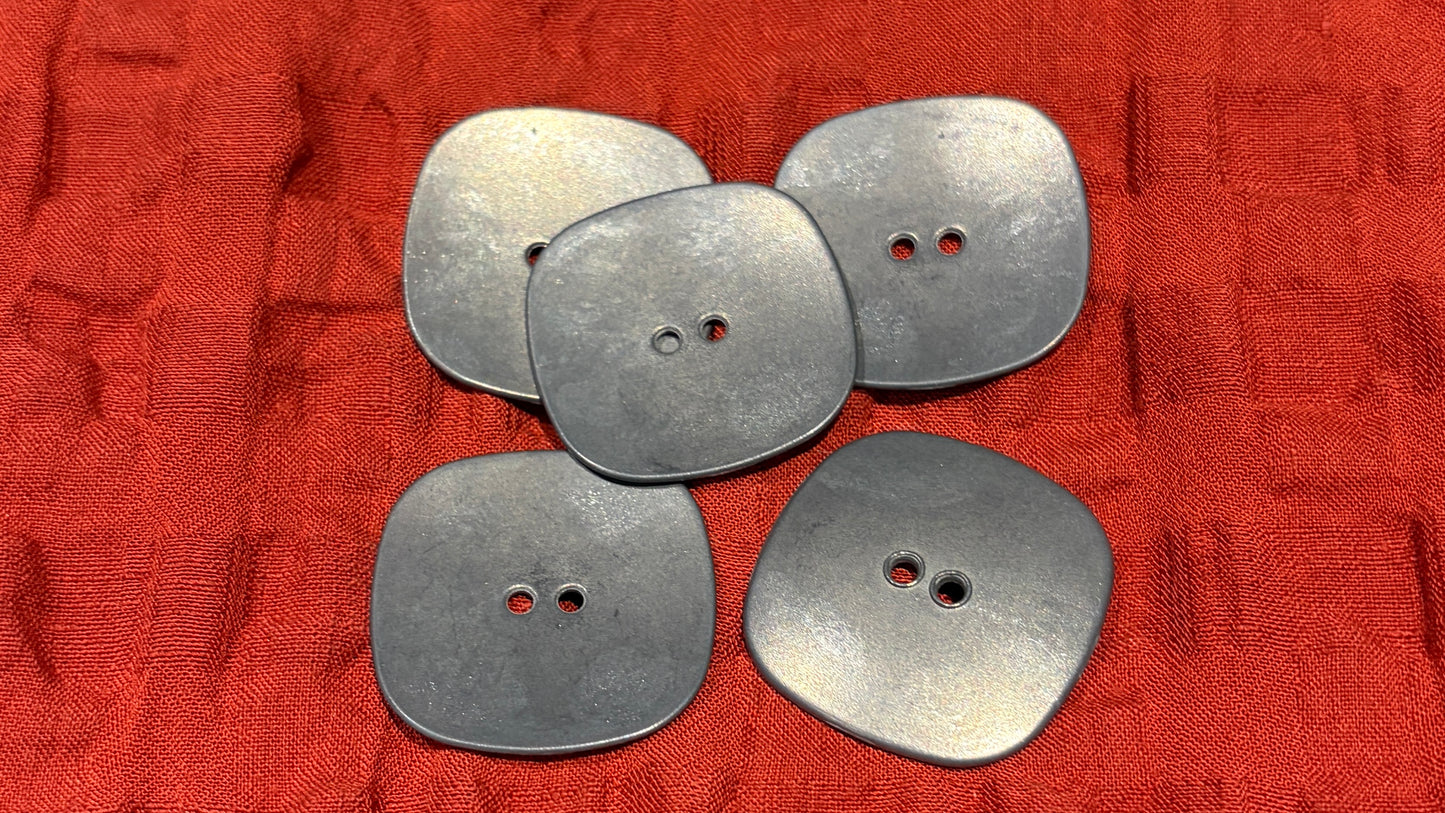 Large Square Metal Button