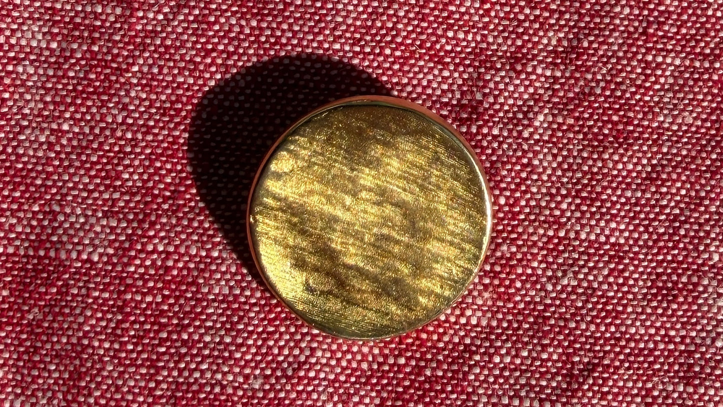 Gold Shank Button