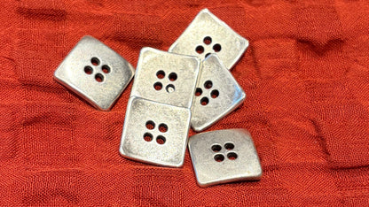 Square Metal Button