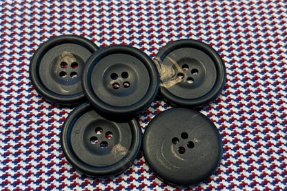 Natural Horn Button with Matte Finish (Three Sizes)