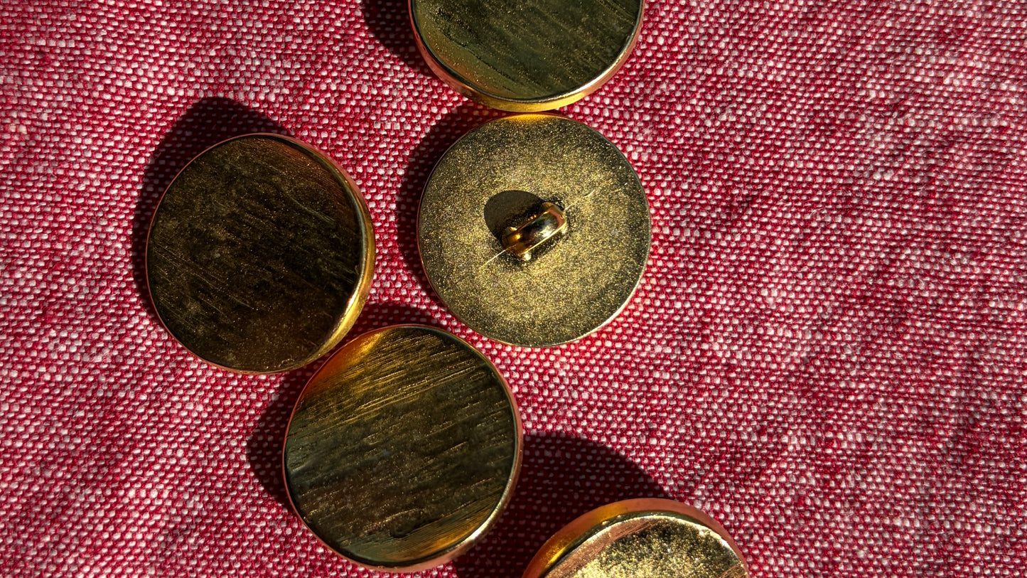 Gold Shank Button