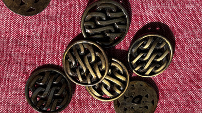 Bronze Shank Button with Links