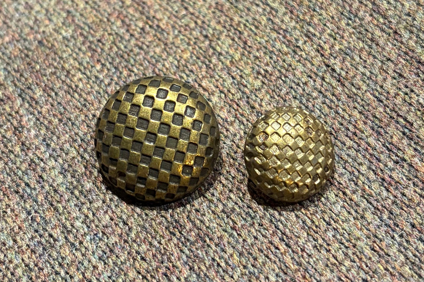 Half-Domed Bronze Button