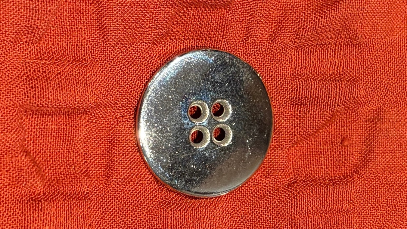 Silver Disc Button in 3 Sizes