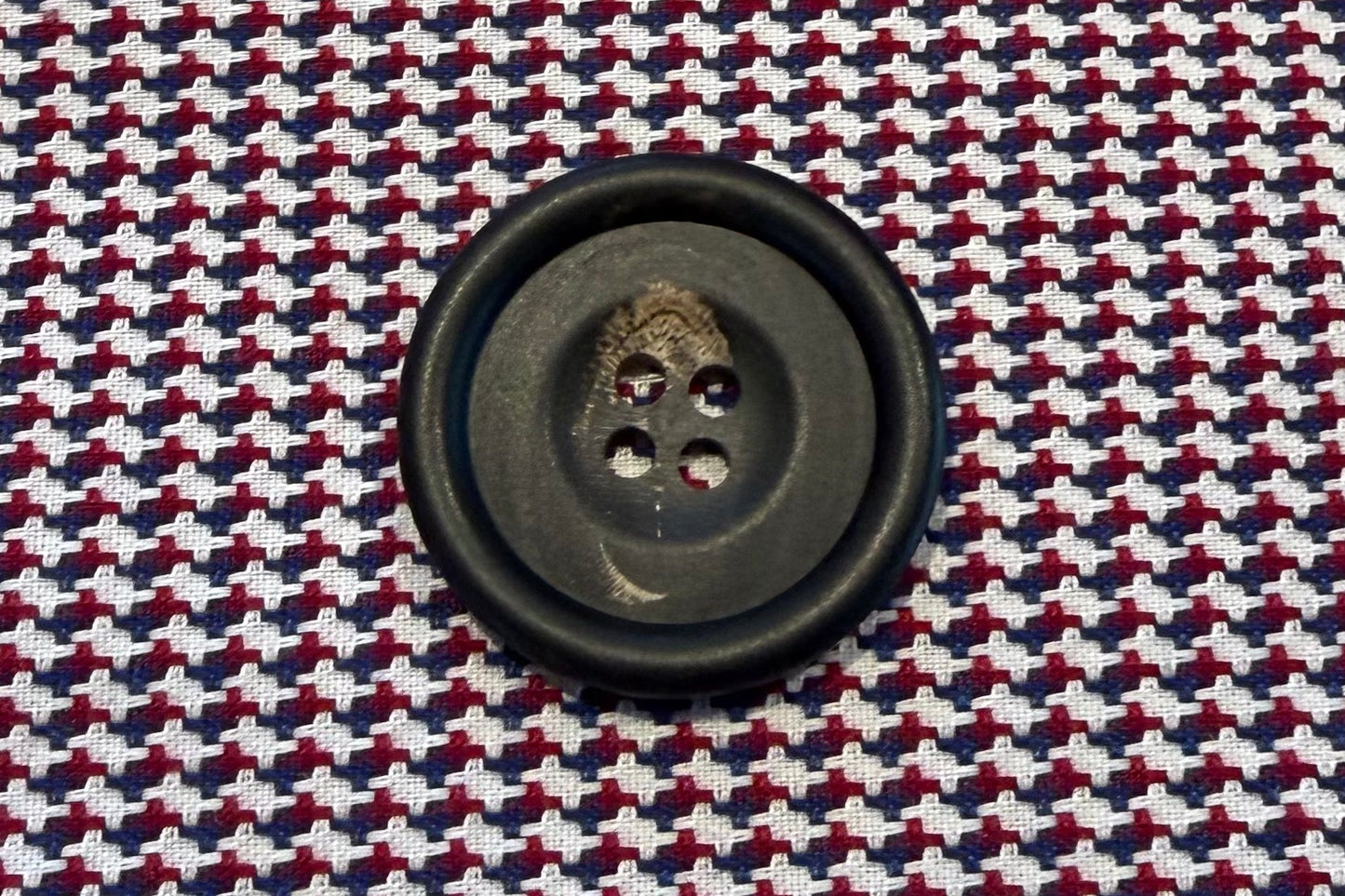 Natural Horn Button with Matte Finish (Three Sizes)